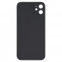 Verre couverture arrière avec l'apparence d'imitation de l'iPhone 12 pour iPhone XR (Noir)