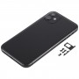 Задняя крышка Корпус с Appearance Имитация iPhone 12 для iPhone XR (черный)