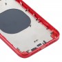 Couvercle de boîtier arrière avec apparence imitation d'iPhone 12 pour iPhone XR (rouge)