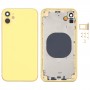 Back Housing Cover with Appearance Imitation of iPhone 12 for iPhone XR(Yellow)
