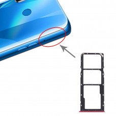 SIM Card Tray + SIM ბარათი Tray + Micro SD ბარათის უჯრა Oppo Realme 5s (წითელი)