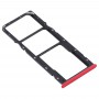 SIM Card Tray + SIM Card Tray + Micro SD Card Tray for OPPO Realme 5s (Red)