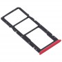 Plateau de carte SIM + plateau de carte SIM + plateau de carte micro SD pour Oppo Realme 5s (rouge)