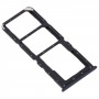 SIM Card Tray + SIM Card Tray + Micro SD Card Tray for OPPO A91 CPH2001 CPH2021 PCPM00 (Black)