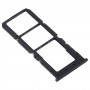 SIM-Karten-Behälter + SIM-Karten-Behälter + Micro-SD-Karten-Behälter für OPPO A32 PDVM00 (Schwarz)