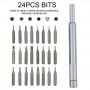 Kingsdun KS-840027 24 in 1 Multi-function Precision Screwdriver Magnetic Bits Combination Tool Set