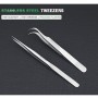 BAKU BA-i6-7-sa Stainless Steel Curved Tweezers