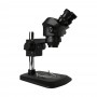 Kaisi 7050 0.7x-50x stereo mikroskop Binokulärt mikroskop med ljus (svart)