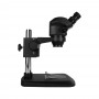 Kaisi 7050 0.7x-50x стерео микроскоп бинокулярен микроскоп със светлина (черен)