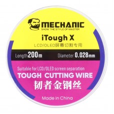 Mechanic itough X 200m 0.028mm LCD displej OLED Řezací drát 