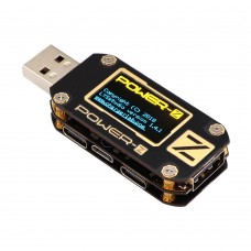 Chargerlab Power-Z KM001 USB till Dual Type-C + Micro USB + USB Portable PD Tester Digital Spänning och Aktuell Rippel Power Bank Detector 