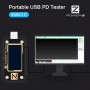 ChargerLAB电源-Z KM001 USB至双C型+微型USB + USB便携式PD测试仪数字电压和电流纹波电源银行探测器