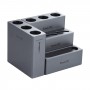 Qianli iCube modular de almacenamiento Caja de Herramientas Pinzas de almacenamiento Box Set aleación de aluminio de la reparación del teléfono móvil del destornillador de almacenamiento Box Set