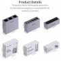 Qianli iCube Modular Werkzeugaufbewahrung Box Pinzette Storage Box Set Aluminium-Legierung Handy-Reparatur-Schraubenzieher-Storage Box Set