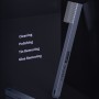 Qianli ibrush egyenes fogantyú alumínium ötvözet acél kefe