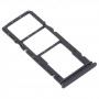 SIM-Karten-Behälter + SIM-Karten-Behälter + Micro-SD-Karten-Behälter für Xiaomi Redmi 9A (Schwarz)