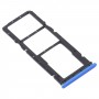 SIMカードトレイ小米科技Redmi 9Aのための+ SIMカードトレイ+マイクロSDカードトレイ（ブルー）