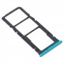 Plateau de carte SIM + plateau de carte SIM + plateau de carte Micro SD pour Xiaomi Redmi 9 (Vert)