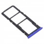 SIM-kaardi salve + SIM-kaardi salve + mikro-SD-kaardi salv Xiaomi Redmi 9 jaoks (sinine)