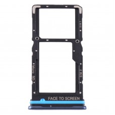 SIM карта тава + тава за карти / микро SD тава за Xiaomi Mi 10T Lite 5g (син)