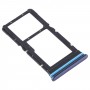 Plateau de carte SIM + plateau de carte SIM / plateau de carte micro SD pour Xiaomi MI 10T Lite 5G (bleu)