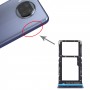 Zásobník karty SIM + SIM karta Zásobník / Micro SD karta Zásobník pro Xiaomi Mi 10t Lite 5G (modrá)
