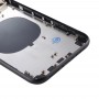 Задняя крышка Корпуса с SIM-карта лотком и боковыми клавишами и объективом камеры для iPhone 11 (черный)