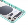 Bakstycke med SIM-kort fack & Sidoknappar och kameralinsen för iPhone 11 (Grön)