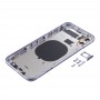Bakstycke med SIM-kort fack & Sidoknappar och kameralinsen för iPhone 11 (lila)