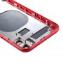 Back Housing Cover with SIM Card Tray & Side keys & Camera Lens for iPhone 11(Red)