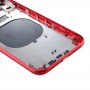 Zadní kryt Pouzdro s SIM kartou zásobníku a bočních tlačítek a objektiv fotoaparátu pro iPhone 11 (Red)