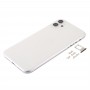 L'alloggiamento della copertura posteriore con Slot per scheda SIM & Tasti laterali e Camera Lens per iPhone 11 (bianco)