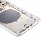 Retour couvercle du boîtier avec la carte SIM Plateau et les touches latérales et objectif de caméra pour iPhone 11 (Blanc)