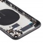 ბატარეის უკან საფარის (ერთად გვერდითი Keys & Card Tray & Power + Volume Flex Cable & Wireless დადანაშაულება Module) for iPhone 11 (შავი)