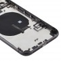 Batteria Cover posteriore (con chiavi e carta di lato del vassoio & Power + Volume Flex Cable & Wireless Charging Module) per iPhone 11 (nero)