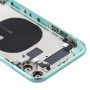 Battery Back Cover (z bocznymi Klucze i karty Tray & Power + Volume Flex Cable & Wireless Charging Module) dla iPhone 11 (zielony)