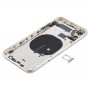 Akku Rückseite (mit Seitentasten & Karten-Behälter & Power + Volumen-Flexkabel & Wireless Charging Module) für iPhone 11 (weiß)
