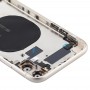 Batería cubierta trasera (con teclas laterales y la bandeja de tarjeta & Power + Volumen Flex Cable & Wireless módulo de carga) para el iPhone 11 (blanco)