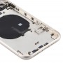 Batteri bakstycket (med sido Keys & kort fack och ström + Volume Flex Cable & Wireless Laddnings Module) för iPhone 11 (vit)