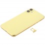 Akku Takakansi (sivulta Avaimet ja korttikelkasta & Power + Volume Flex Cable & Wireless Lataaminen Module) iPhone 11 (keltainen)