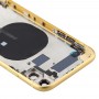 Акумулятор Задня кришка (з бічними клавішами і карти лоток & Power + Volume Flex Cable & Wireless зарядний модуль) для iPhone 11 (жовтий)