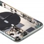 Akku Takakansi (sivulta Avaimet ja korttikelkasta & Power + Volume Flex Cable & Wireless Lataaminen Module) iPhone 11 Pro (vihreä)