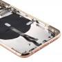 ბატარეის უკან საფარის (ერთად გვერდითი Keys & Card Tray & Power + Volume Flex Cable & Wireless დადანაშაულება Module) for iPhone 11 Pro (Gold)