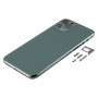 უკან საბინაო საფარის SIM Card Tray და გვერდითი ღილაკები და კამერა ობიექტივი for iPhone 11 Pro (Green)
