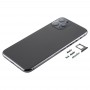 Zadní kryt Pouzdro s SIM kartou zásobníku a bočních tlačítek a objektiv fotoaparátu pro iPhone 11 Pro (šedá)