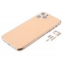 Back Housing Cover with SIM Card Tray & Side keys & Camera Lens for iPhone 11 Pro(Gold)