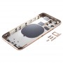Bakstycke med SIM-kort fack & Sidoknappar och kameralinsen för iPhone 11 Pro (Gold)