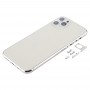 Back Housing Cover with SIM Card Tray & Side keys & Camera Lens for iPhone 11 Pro(Silver)