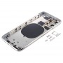 Bakstycke med SIM-kort fack & Sidoknappar och kameralinsen för iPhone 11 Pro (Silver)
