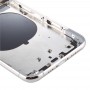 Cubierta de la cubierta con la bandeja de la tarjeta SIM y teclas laterales y lente de la cámara para el iPhone 11 Pro (plata)